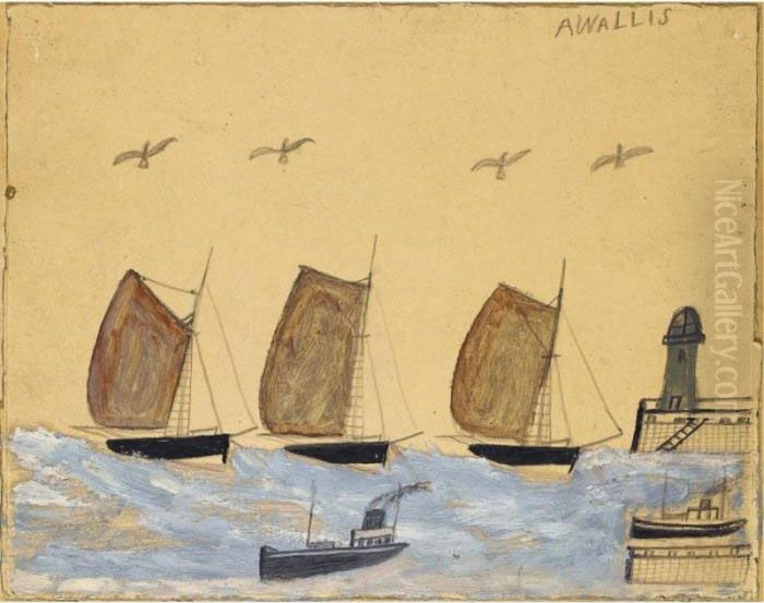Works From The Collection Of Stanley J. Seeger
 

 
 
 

 
 Boats And Birds Oil Painting by Alfred Wallis
