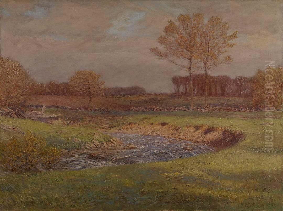 The Brook in May Oil Painting by Dwight William Tryon