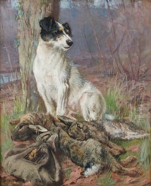 Left In Charge Oil Painting by Arthur Wardle
