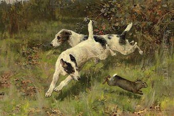 A Narrow Escape Oil Painting by Arthur Wardle