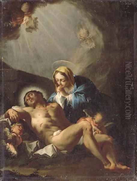 The Pieta Oil Painting by Francesco Trevisani