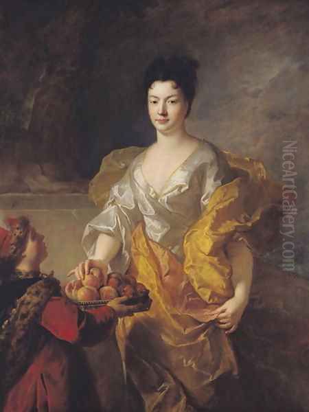 Anne-Marie de Bosmelet, Duchess of La Force, 1714 Oil Painting by Francois de Troy