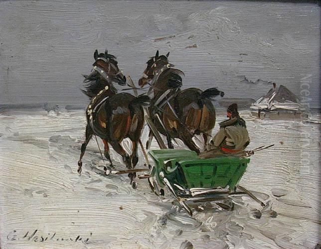 Sanna Oil Painting by Ignacy (Czeslaw Wasilewski) Zygmuntowicz