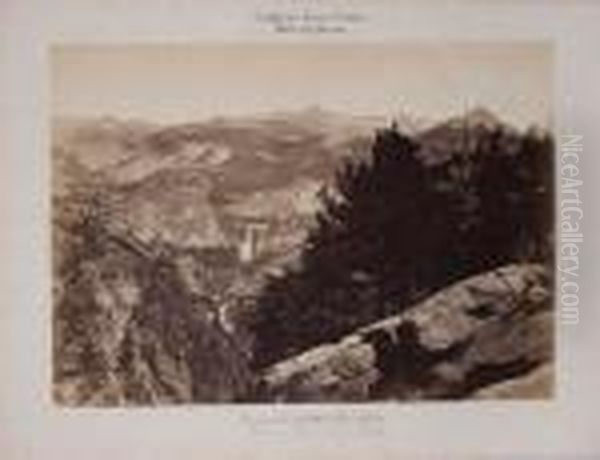  Vue D'ensemble De La Vallee Du Pic Du Glacier  Oil Painting by Carleton Emmons Watkins