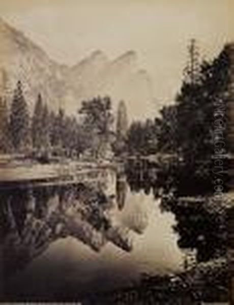 The Three Brothers Oil Painting by Carleton Emmons Watkins