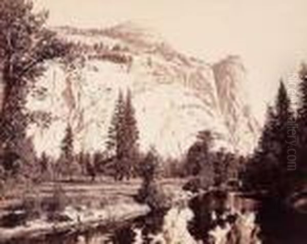 Untitled Oil Painting by Carleton Emmons Watkins