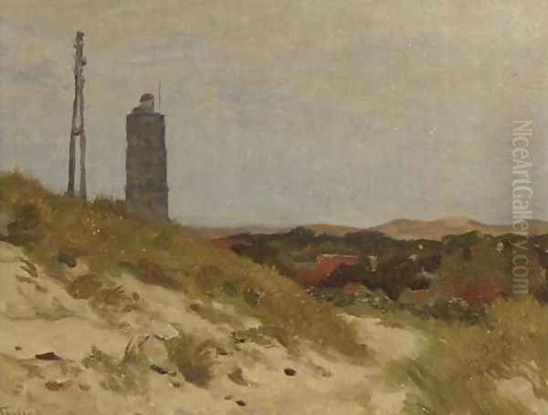 De Brandaris, Terschelling Oil Painting by Willem Bastiaan Tholen