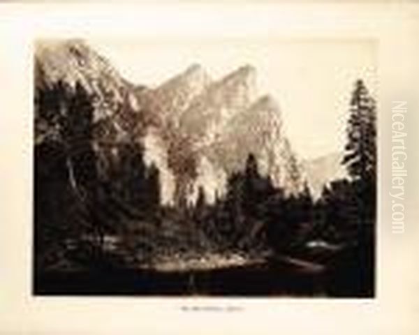 The Three Brothers Oil Painting by Carleton Emmons Watkins