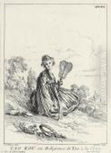 Eight Studies Of Oriental Figures Oil Painting by Jean-Antoine Watteau