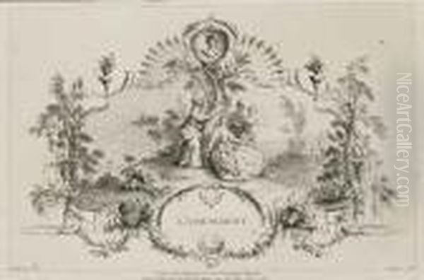 L'heureuse Rencontre Oil Painting by Jean-Antoine Watteau