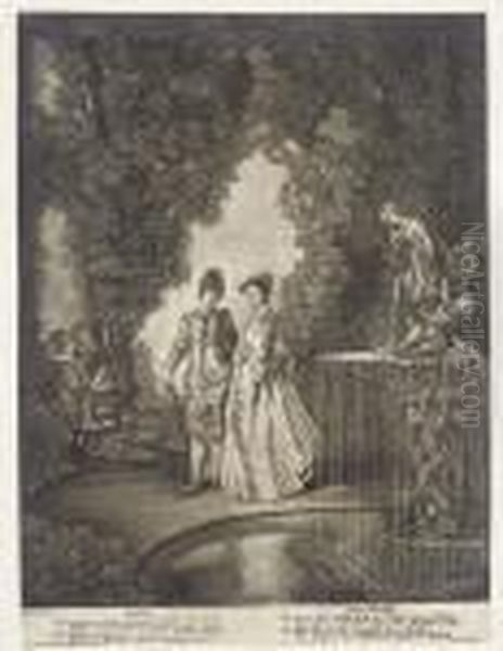 The Four Elements Oil Painting by Jean-Antoine Watteau