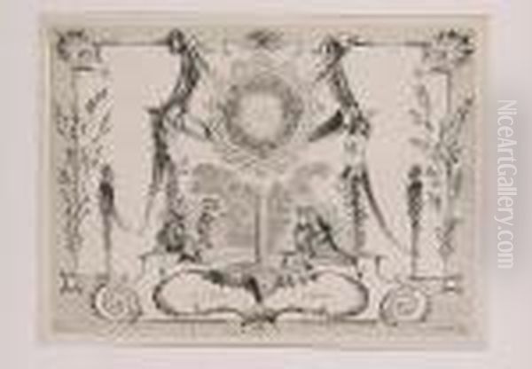 La Cause Badine (d & V 119) Oil Painting by Jean-Antoine Watteau