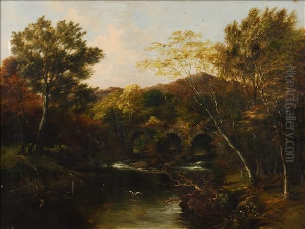 The River Wye Oil Painting by Frederick Waters Watts