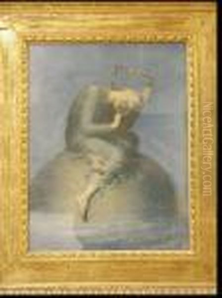 Hope Oil Painting by George Frederick Watts