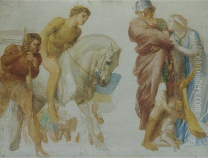 Study For 
Coriolanus Oil Painting by George Frederick Watts