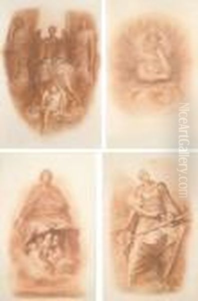 Court Of Death (#) The Spirit 
Of Christianity (#) Conscience The Dweller In 
The Innermost (#) Faith Oil Painting by George Frederick Watts