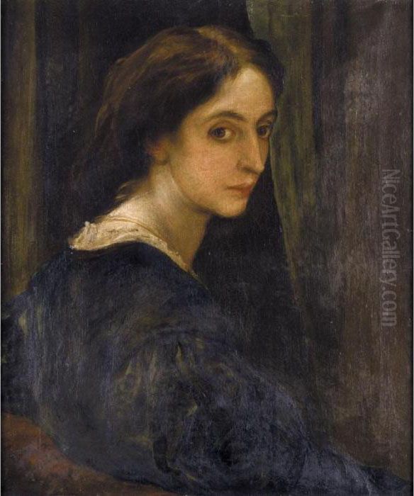 Aglaia Coronio Oil Painting by George Frederick Watts