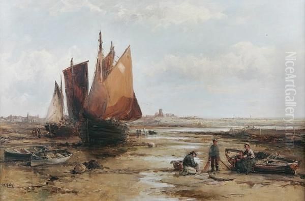 View From Gallerie Battery, Guernsey Oil Painting by William Edward Webb