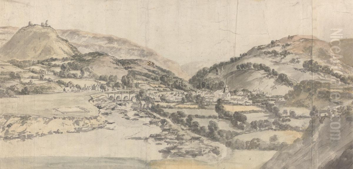 The Vale of Llangollen Oil Painting by Peter Tillemans