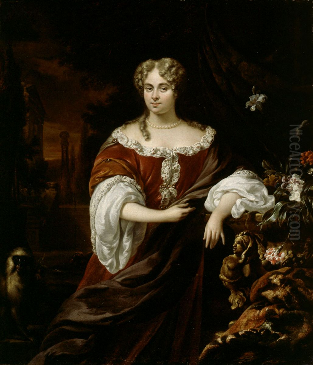 Portrait Of A Lady Oil Painting by Jan Weenix