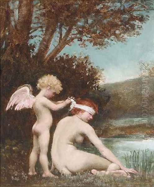 Blinded by love Oil Painting by Dorothy, nee Tennant Stanley