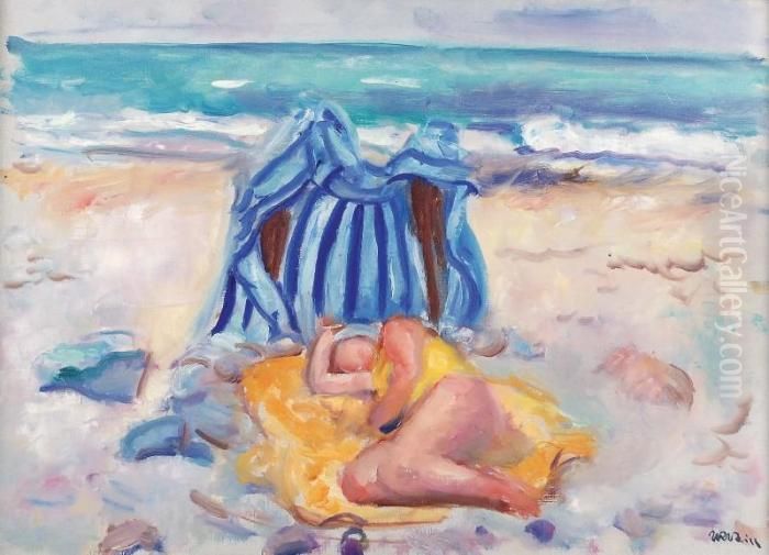 Plazowiczka Oil Painting by Wojciech Weiss