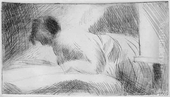 Modelka Czytajaca Oil Painting by Wojciech Weiss