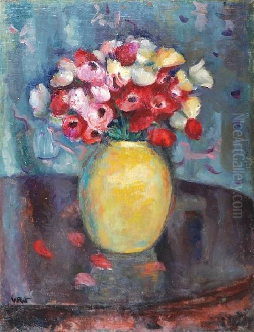 Anemony I Oil Painting by Wojciech Weiss