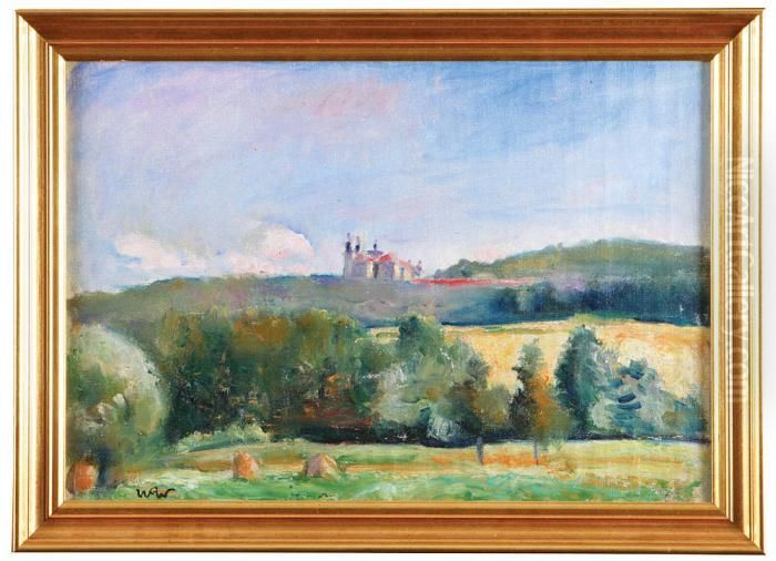 Pejzaz Z Kalwarii Oil Painting by Wojciech Weiss