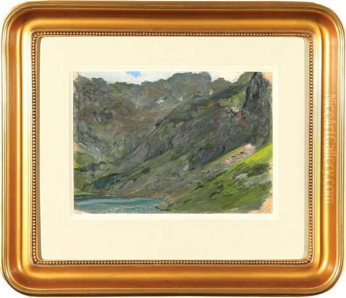 Morskie Oko Oil Painting by Wojciech Weiss