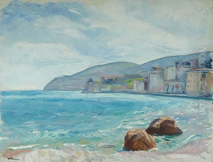 Pejzaz Nadmorski Oil Painting by Wojciech Weiss