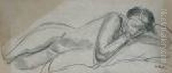 Spiaca, Do 1935 R. Oil Painting by Wojciech Weiss