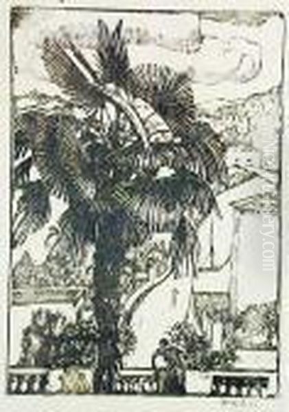 Widok Z Tarasu We Wloszech Oil Painting by Wojciech Weiss