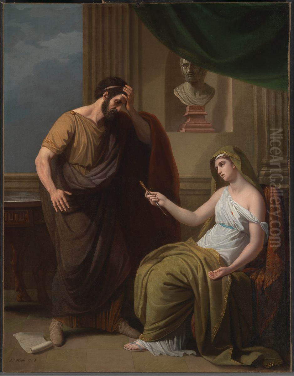 Paetus And Arria Oil Painting by Benjamin West