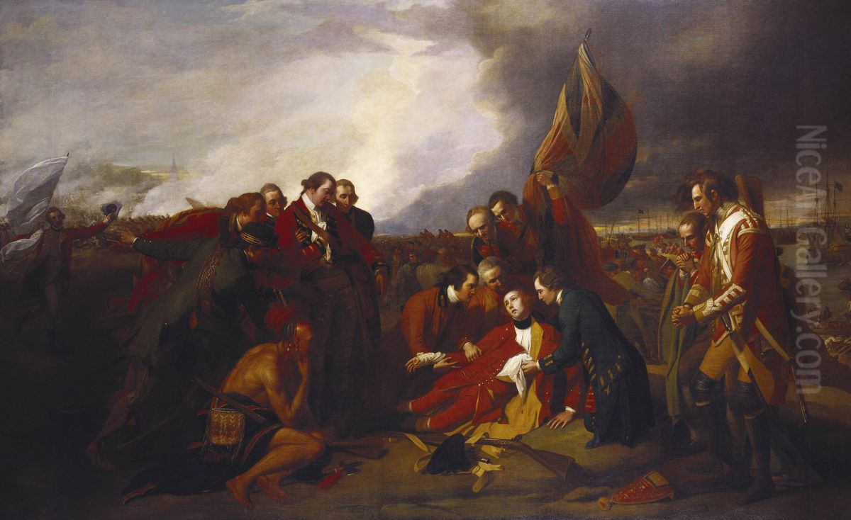 The Death Of Wolfe Oil Painting by Benjamin West