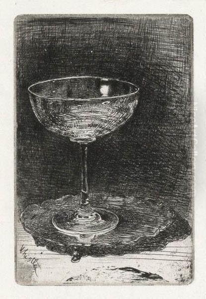 The Wine Glass Oil Painting by James Abbott McNeill Whistler