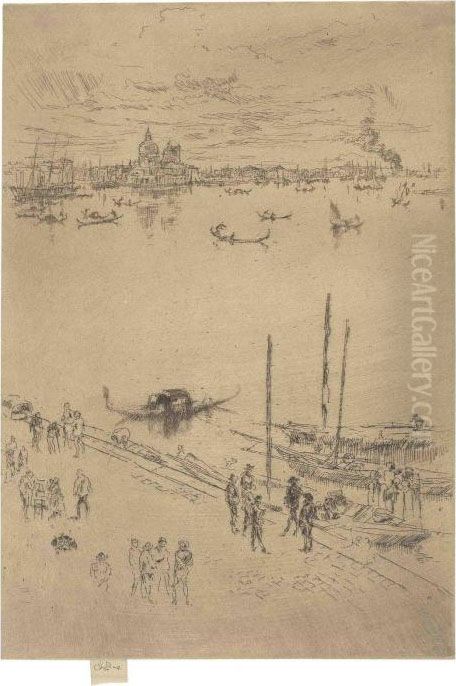 Upright Venice Oil Painting by James Abbott McNeill Whistler