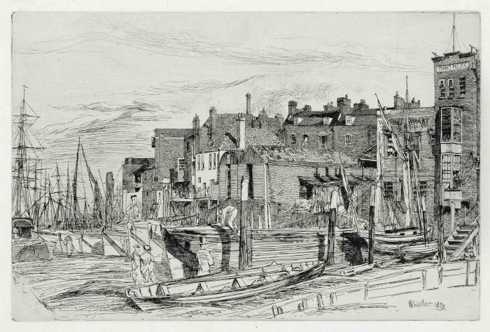 Thames Police Oil Painting by James Abbott McNeill Whistler