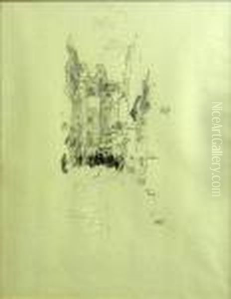 Little Court, Cloth Fair Oil Painting by James Abbott McNeill Whistler