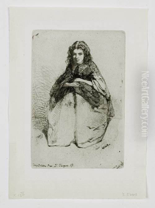 Twelve Etchings From Nature - Fumette Oil Painting by James Abbott McNeill Whistler