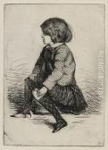 Seymour, 
Seated Oil Painting by James Abbott McNeill Whistler