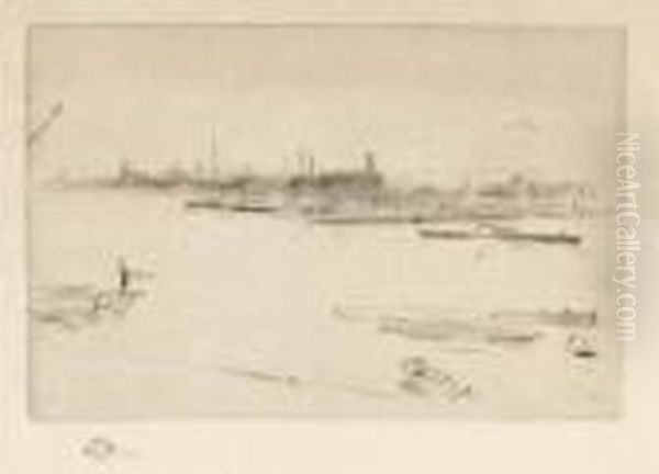 Battersea: Dawn Oil Painting by James Abbott McNeill Whistler