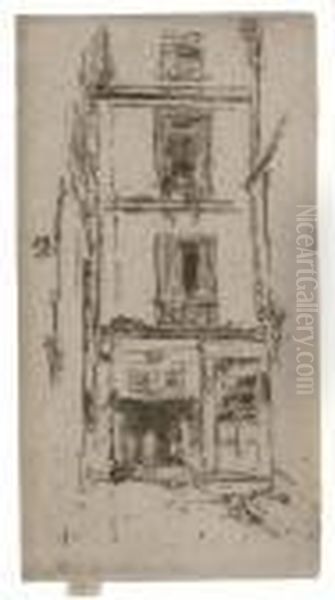 Rue Des Bon Enfants Oil Painting by James Abbott McNeill Whistler