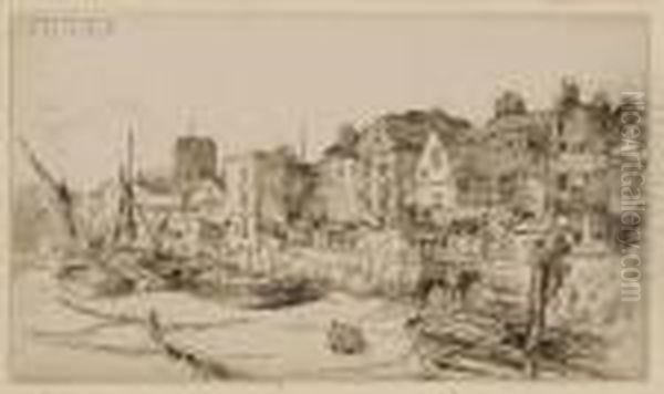 The Adam And Eve, Old Chelsea Oil Painting by James Abbott McNeill Whistler