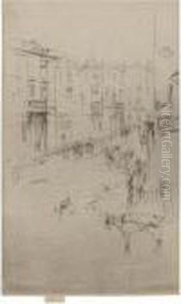 Alderney Street (k. 238) Oil Painting by James Abbott McNeill Whistler