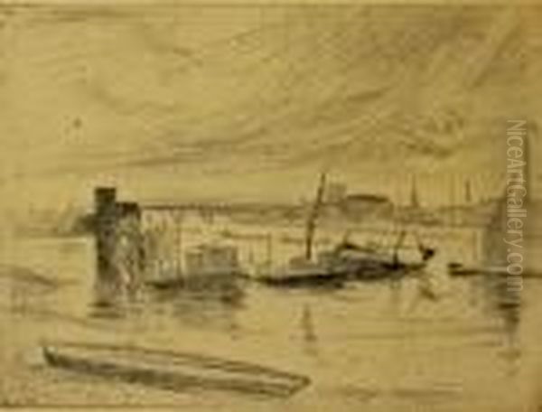 Early Morning, Battersea Oil Painting by James Abbott McNeill Whistler