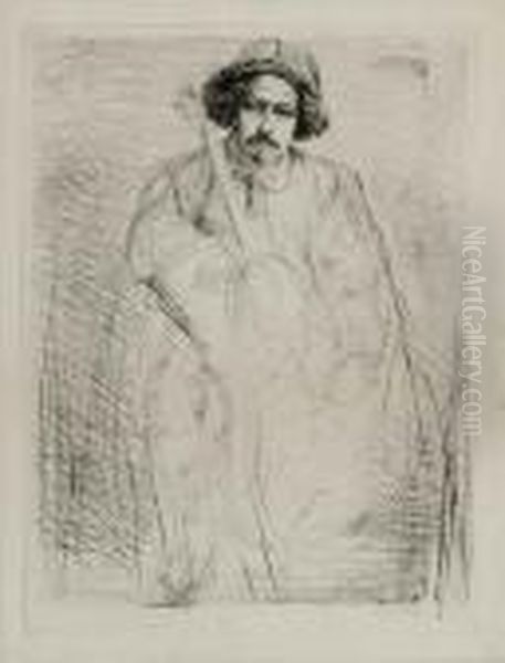 Becquet, From 
Sixteen Etchings Oil Painting by James Abbott McNeill Whistler