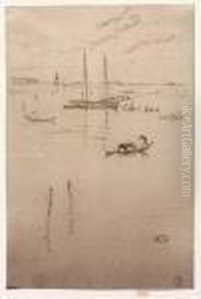 The Little Lagoon Oil Painting by James Abbott McNeill Whistler