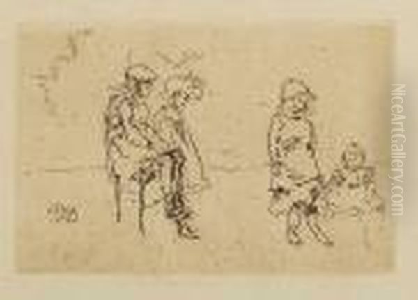 The Menpes Children (kennedy 261) Oil Painting by James Abbott McNeill Whistler