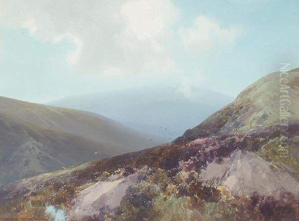 'yes Tor, Dartmoor'. Oil Painting by Frederick John Widgery